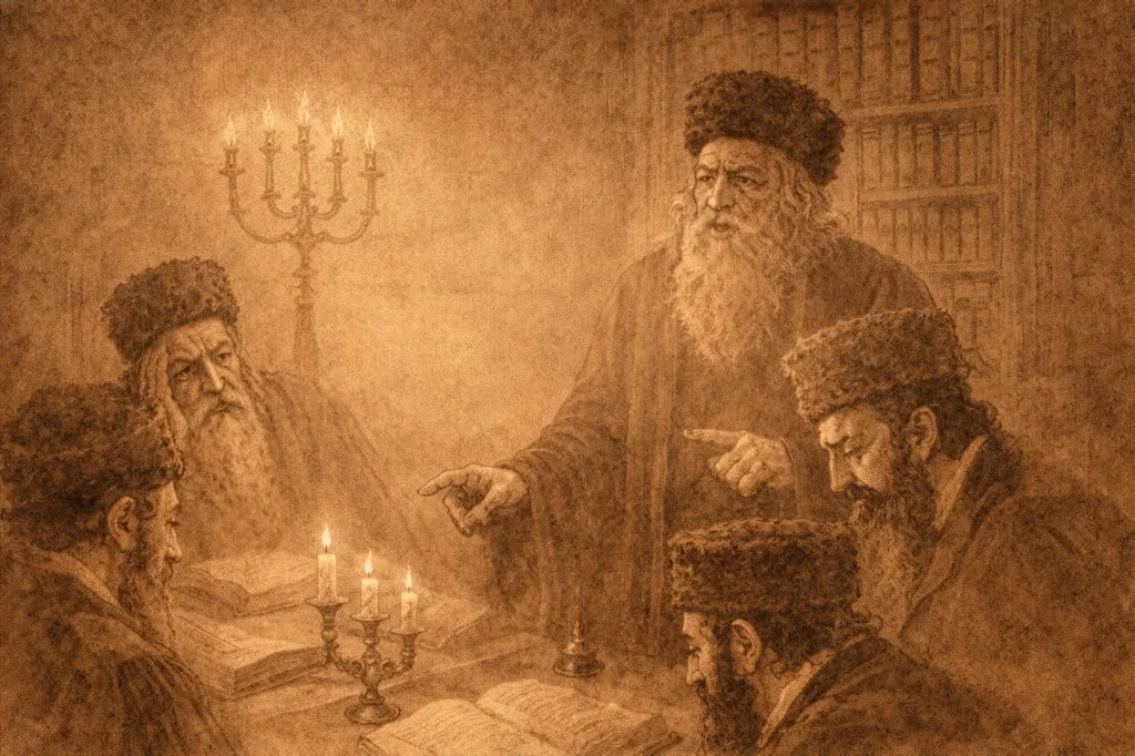 The rabbinical court cursing Baruch de Spinoza