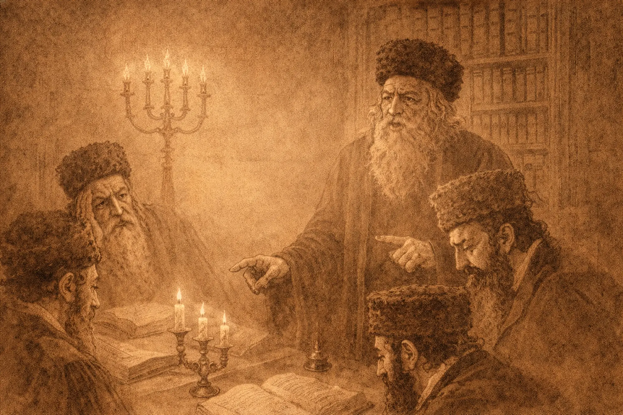 The rabbinical court cursing Baruch de Spinoza